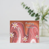 Gefühl Groovy Postkarte (Stehend Vorderseite)