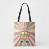 Gefühl Groovy Retro Hippie Van Sunburst 60er 70er Tasche (Vorderseite)