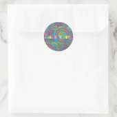 Gefühl Groovy Runder Aufkleber (Tasche)