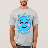 Gefühl Happy Emoticon T-Shirt (Vorderseite)