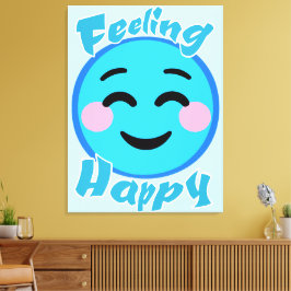 Gefühl Happy Leinwanddruck