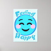Gefühl Happy Leinwanddruck (Vorderseite)