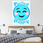 Gefühl Happy Leinwanddruck (Insitu (Schlafzimmer))
