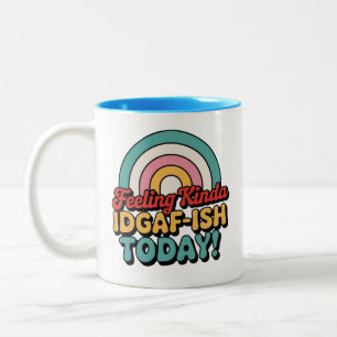 Gefühl hat heute einen idgae zweifarbige tasse