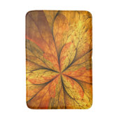 Gefühl Herbst, Modernes Abstraktes Fraktal Blume Badematte (Vorderseite Vertikal)