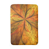 Gefühl Herbst, Modernes Abstraktes Fraktal Blume Badematte (Vorderseite Vertikal)