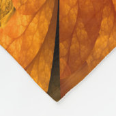 Gefühl Herbst, Modernes Abstraktes Fraktal Blume Fleecedecke (Ecke)