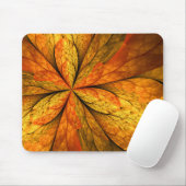 Gefühl Herbst, Modernes Abstraktes Fraktal Blume Mousepad (Mit Mouse)