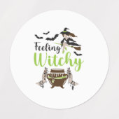 Gefühl Hexerei Magic Halloween Etiketten (Design 1)