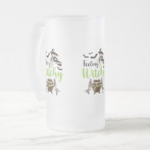Gefühl Hexerei Magic Halloween Mattglas Bierglas (Vorderseite Links)