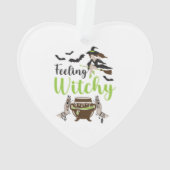 Gefühl Hexerei Magic Halloween Ornament (Rückseite)