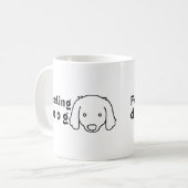 Gefühl Hund ( gut ) für Hundeliebhaber. Kaffeetasse (Vorderseite Links)