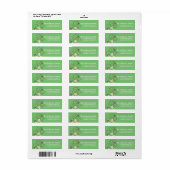 Gefühl Irish Blume St. Patrick's Day Labels (Vorne)