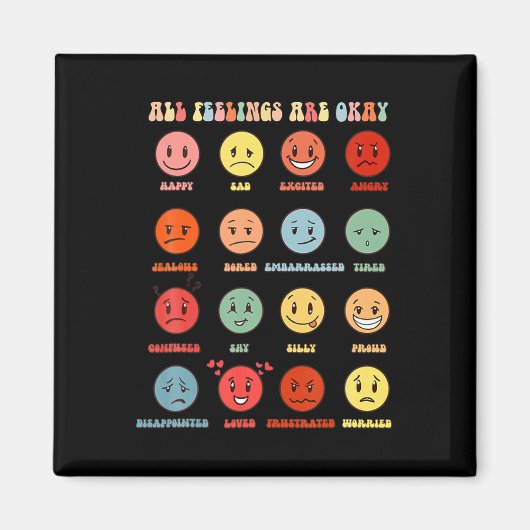 Gefühl ist in Ordnung psychische Probleme Magnet (Vorne)