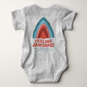 Gefühl Jawsome Shark Funny Summer Puns Baby Bodys Baby Strampler