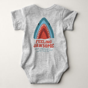 Gefühl Jawsome Shark Funny Summer Puns Baby Bodys Strampler