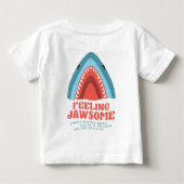 Gefühl Jawsome Shark Funny Summer Puns Baby T-shirt (Rückseite)