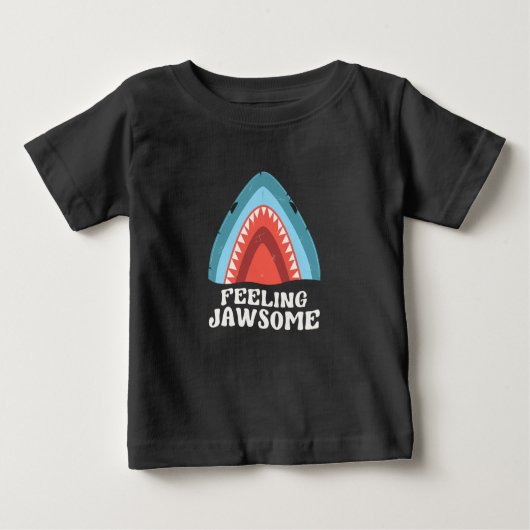 Gefühl Jawsome Shark Funny Summer Puns Baby T-shirt (Vorderseite)