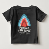 Gefühl Jawsome Shark Funny Summer Puns Baby T-shirt (Rückseite)