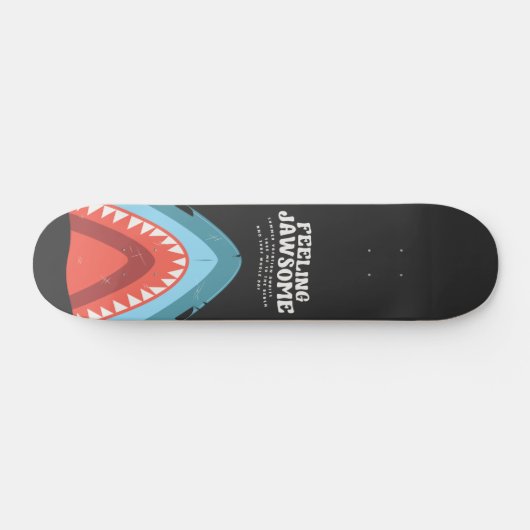 Gefühl Jawsome Shark Funny Summer Puns Beach Skateboard (Horizontal)