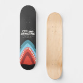 Gefühl Jawsome Shark Funny Summer Puns Beach Skateboard (Vorderseite)
