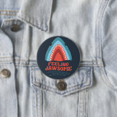 Gefühl Jawsome Shark Funny Summer Puns Button (Beispiel)