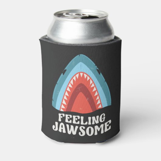 Gefühl Jawsome Shark Funny Summer Puns Dosenkühler (Kanne Rückseite)