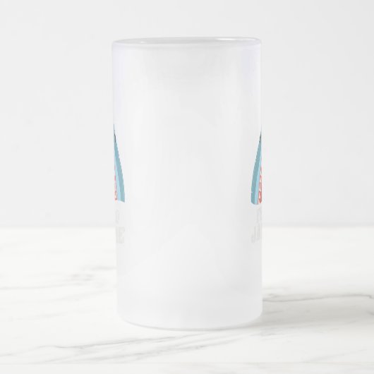 Gefühl Jawsome Shark Funny Summer Puns Mattglas Bierglas (Mittel)