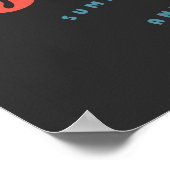 Gefühl Jawsome Shark Funny Summer Puns Poster (Ecke)