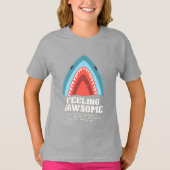 Gefühl Jawsome Shark Funny Summer Puns T-Shirt (Vorderseite)