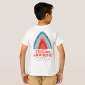 Gefühl Jawsome Shark Funny Summer Puns T - Shirt (Schwarz voll)