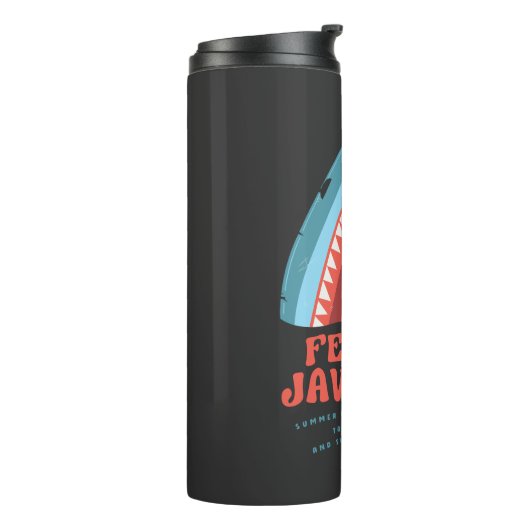 Gefühl Jawsome Shark Funny Summer Puns Thermal Tu Thermosbecher (Nach links gedreht)