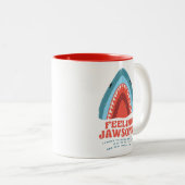 Gefühl Jawsome Shark Funny Summer Puns Zweifarbige Tasse (VorderseiteRechts)