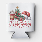 Gefühl Jolly Christmas Tree Hot Cocoa Holiday Dosenkühler (Vorderseite)