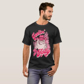 Gefühl Jolly Cowboy Weihnachten in Rosa T-Shirt (Vorne ganz)