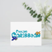 Gefühl Karibik Postkarte (Stehend Vorderseite)