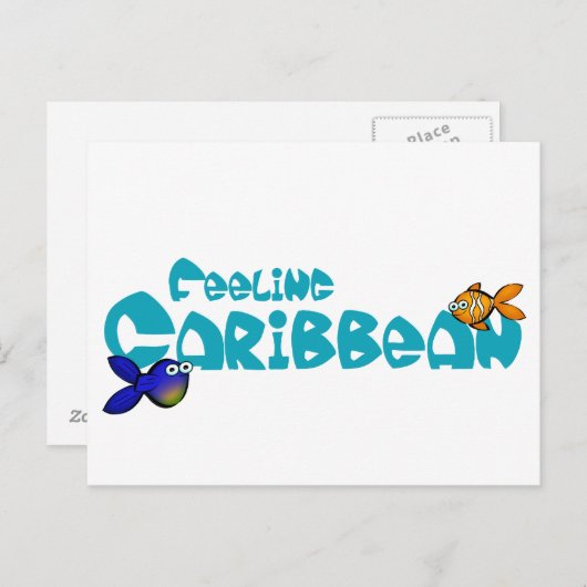 Gefühl Karibik Postkarte (Vorne/Hinten)