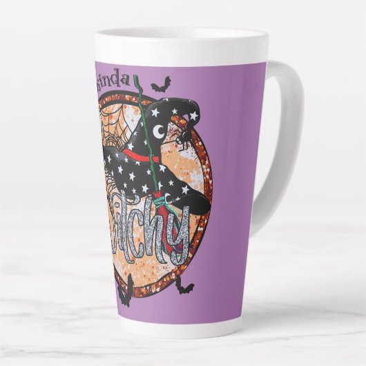 Gefühl Kinda Witchy - Halloween-Hut Milchtasse (Rechte Ecke)