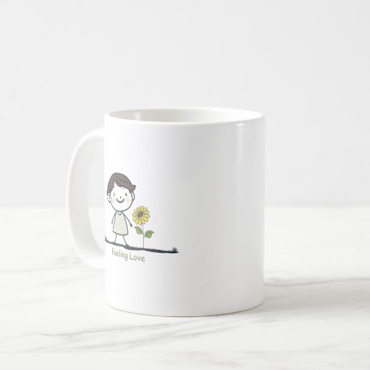 Gefühl Liebe Kaffeetasse (Vorderseite Links)