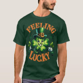 Gefühl Lucky 4-Leaf Klee T - Shirt (Vorderseite)