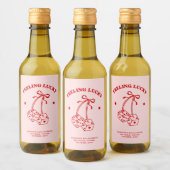 Gefühl Lucky Bachelorette Mini Weinroute Mendrisio Weinetikett (Flaschen)