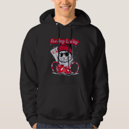 Gefühl Lucky - Cool Cat Casino Vibes Hoodie