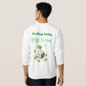 Gefühl Lucky Dieses Mal St. Patrick's Day Design Sweatshirt (Schwarz voll)