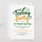 Gefühl Lucky? Einladung zum St. Patrick's Day (Vorderseite)