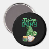Gefühl Lucky Happy St. Patrick's Day Magnet (Vorderseite/Rückseite)