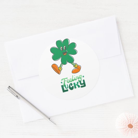 Gefühl Lucky Kleeblatt Stickers (Umschlag)