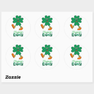Gefühl Lucky Kleeblatt Stickers