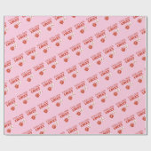 Gefühl Lucky, Lucky Girl, Luckiest Girl, Pink Geschenkpapier (Flach)