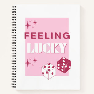 Gefühl Lucky, Lucky Girl, Luckiest Girl, Pink Notizblock