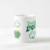 Gefühl Lucky mit einem Gold-Pot Kaffeetasse (Mittel)